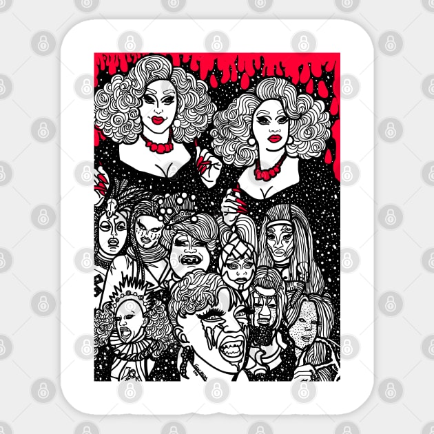 Dragula Sticker by COLORaQUEEN